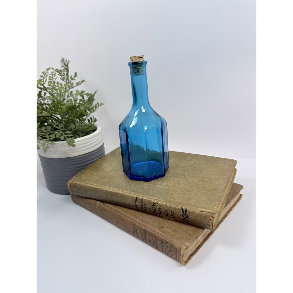 Wheaton NJ Small Blue Glass Bottle